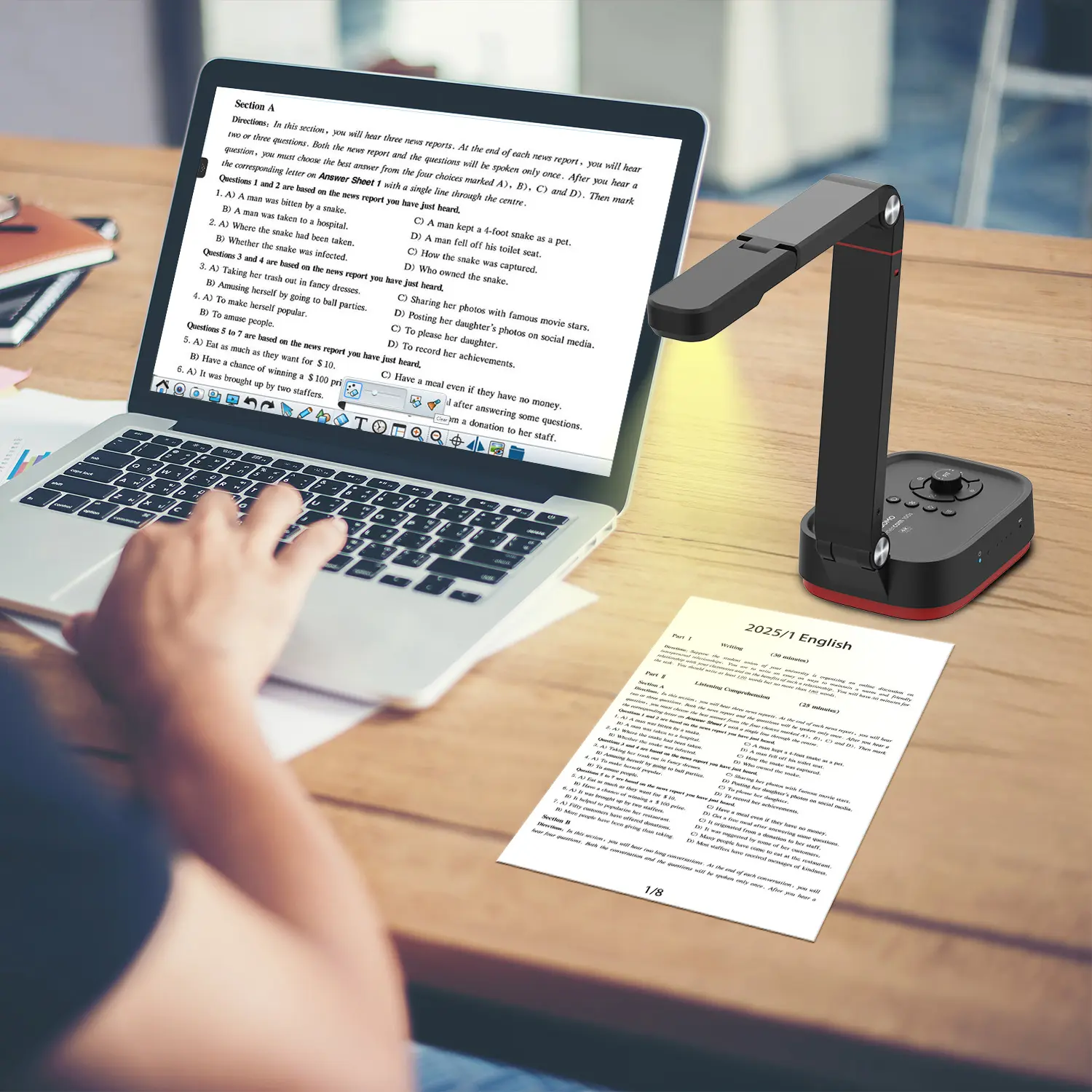 QCamera: Dedicated Software for Document Cameras to Elevate Your Presentations